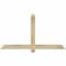 Ekena Millwork Eugene Rough Sawn Timber Gable Bracket, Douglas Fir, 60"W x 32"H x 4"D x 4"F, 13/12 Pitch GBW060X32X0404EUG00RDF - alternate 1